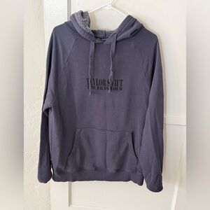 Taylor Swift Black The Eras Tour Hoodie Label Close-Up